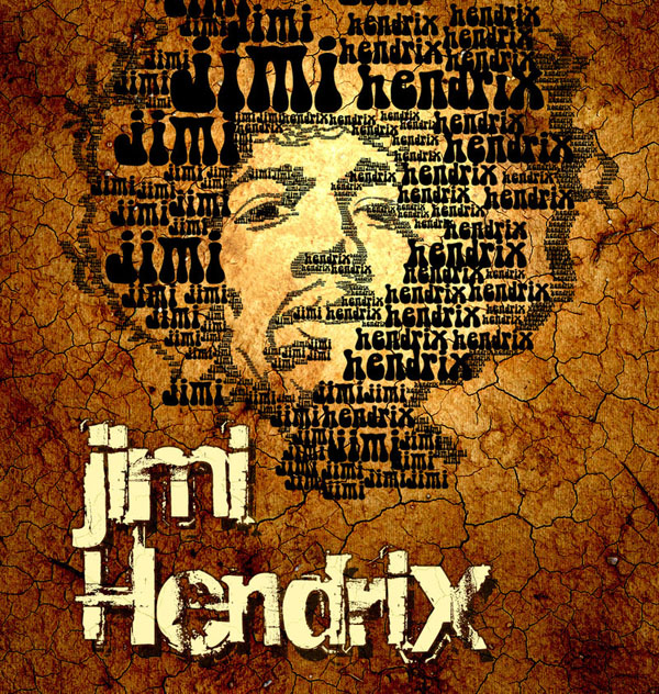 Hendrix  typo portrait
