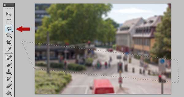 Tilt-Shift Fotos mit Photoshop simulieren 3