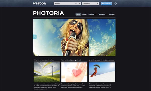 Photoria WordPress Theme