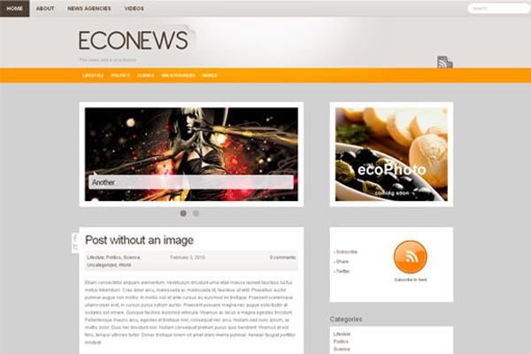 ecoNews WordPress Theme