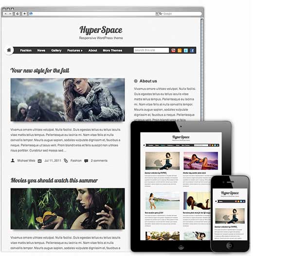 Hyperspace free wordpress theme