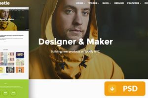 portfolio psd template