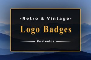 retro logo badges