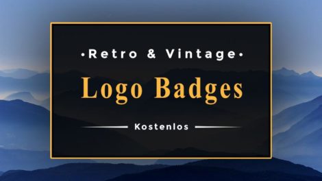 retro logo badges