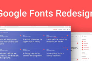 google fonts redesign