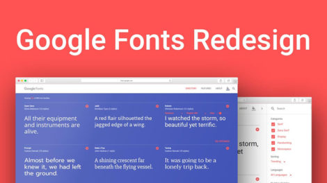 google fonts redesign