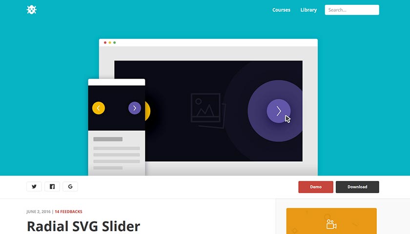 radial svg slider