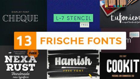 13 kostenlose fonts