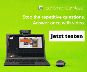 Camtasia testen Banner